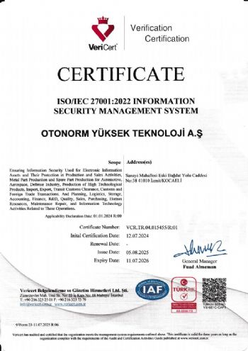 ISO 27001 BGYS SERTFKA EN